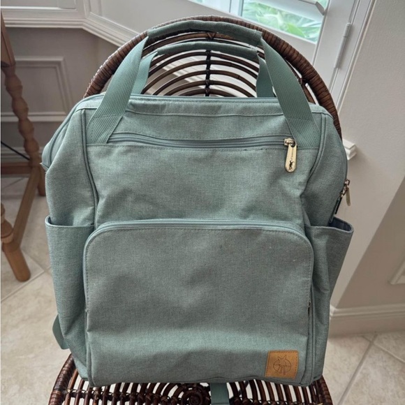 Lassig Glam Goldie Diaper Backpack in Mint - Picture 2 of 7